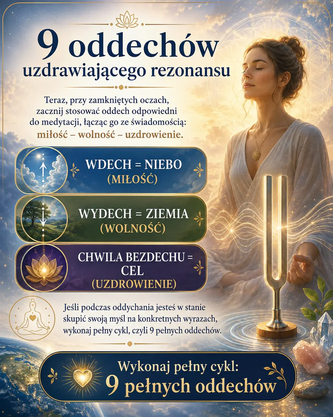 9 oddechów